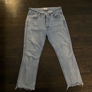 Citizens of Humanity Isola High Rise Cropped Bootcut Jeans, Blue Moon, size 29
